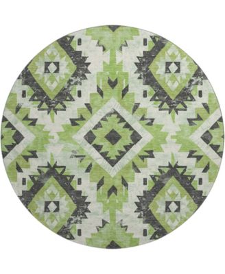 Mayfield Machine Washable AMF1878 8' x 8' Round Area Rug