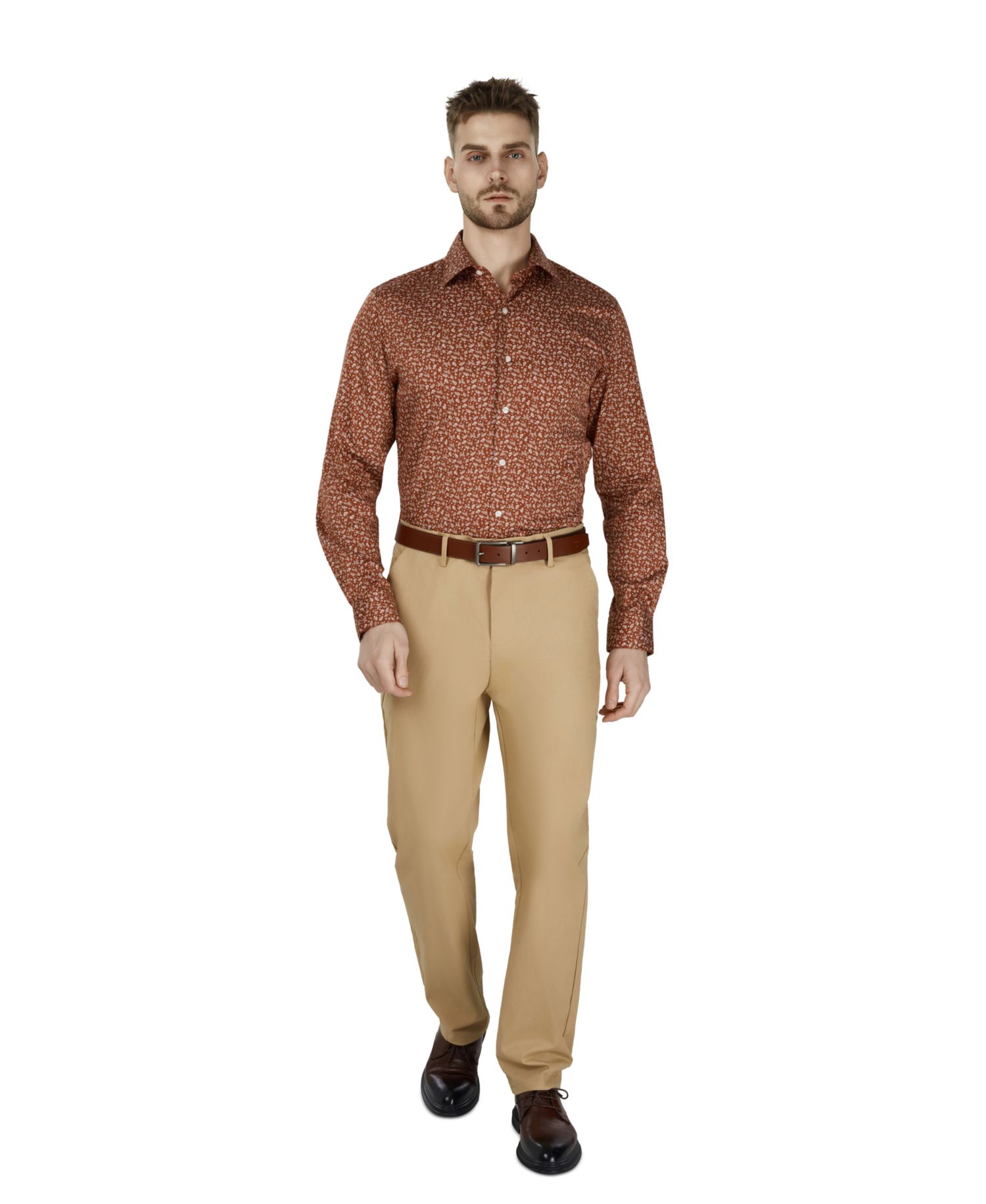 Men's Slim-Fit Daniel Floral Dress Shirt