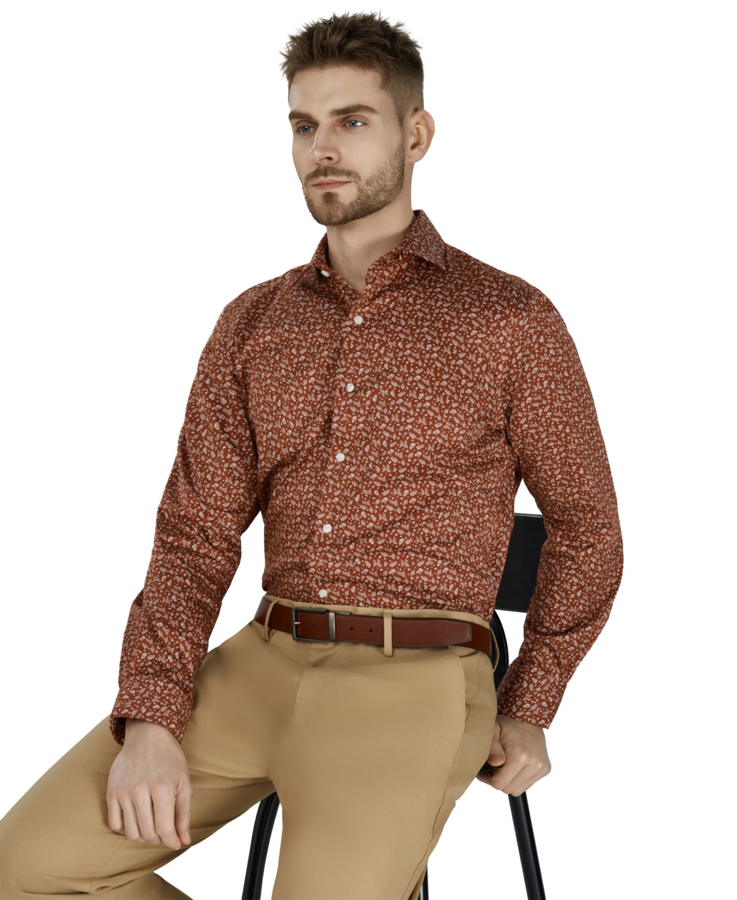 Men's Slim-Fit Daniel Floral Dress Shirt
