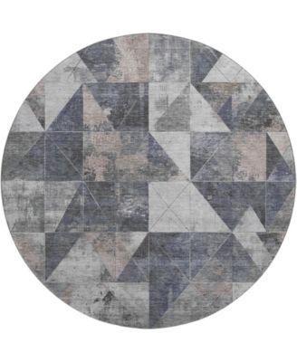 Mayfield Machine Washable AMF1888 8' x 8' Round Area Rug