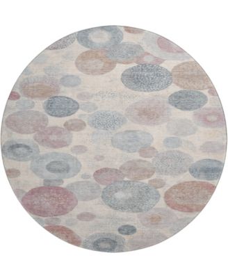 Mayfield Machine Washable AMF1896 8' x 8' Round Area Rug