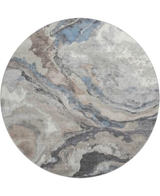 Mayfield Machine Washable AMF1908 8' x 8' Round Area Rug