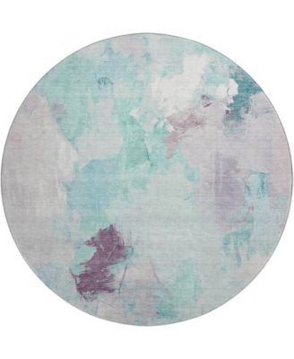 Mayfield Machine Washable AMF1914 8' x 8' Round Area Rug