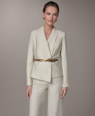 Women's Belted Cropped Jacket