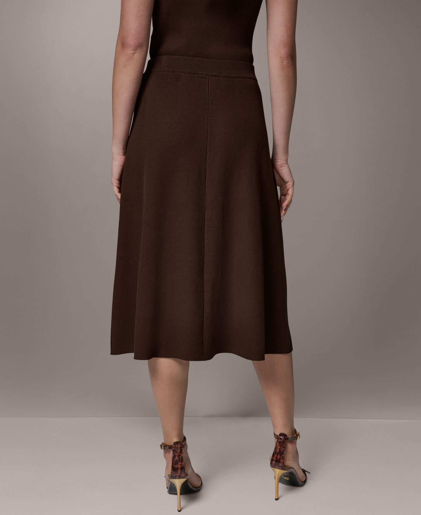 Женская юбка Donna Karan New York A-Line Midi, цвет: Canyon — фото 2