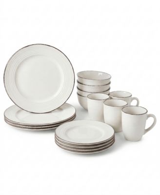 Madelyn White 16-Piece Dinnerware Set