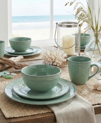 Olivia Seafoam 16-Piece Dinnerware Set
