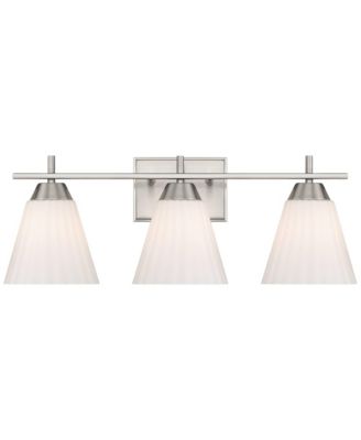 Possini Euro Elodie 23 1/2" Wide Brushed Nickel 3-Light Bath Light