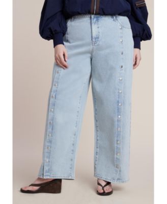 Women's Snap Front Midrise Jean