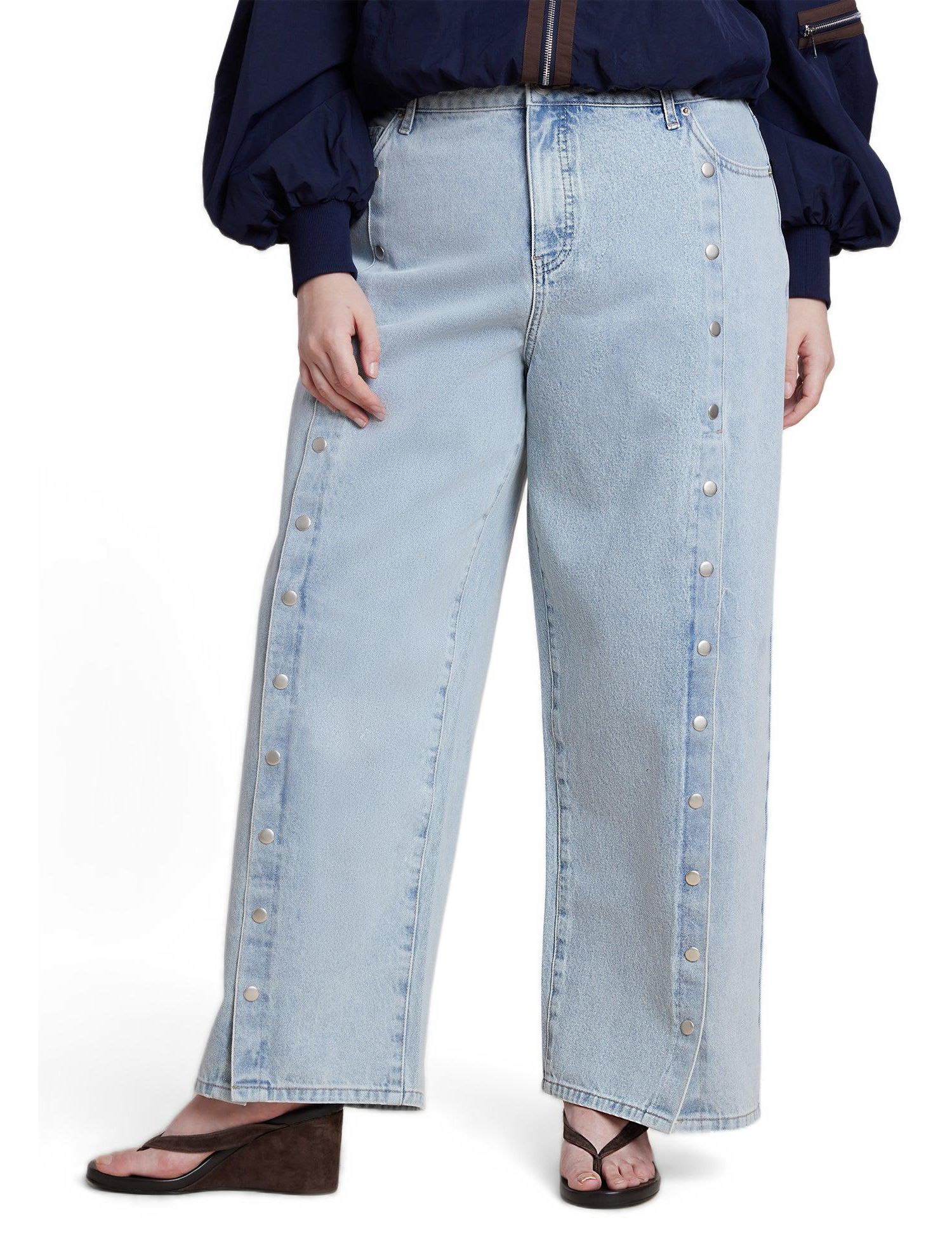 Women's Snap Front Midrise Jean