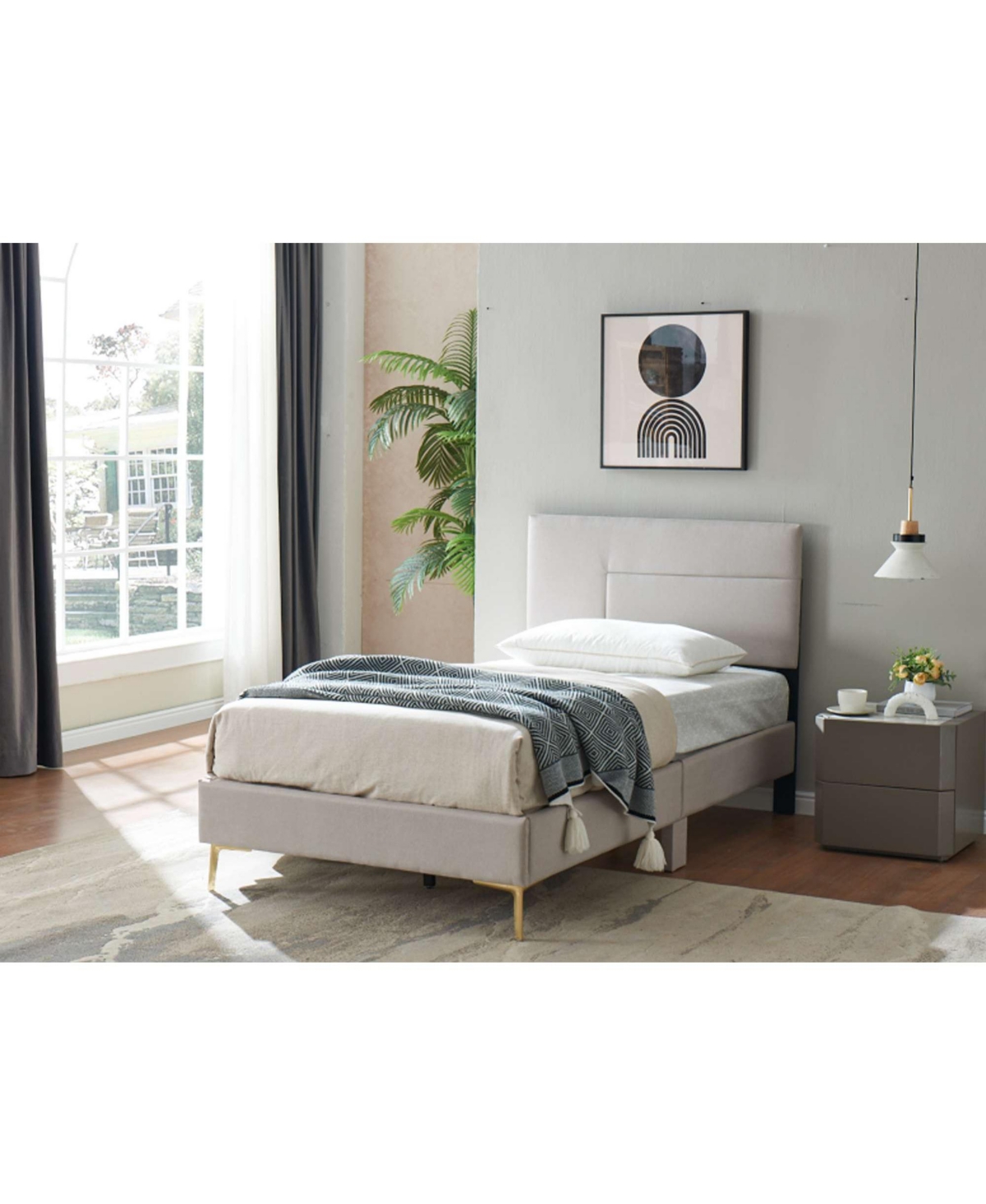 Kings Brand Furniture Verona Contemporary Frame Bed