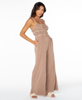 Women's Clover Sleeveless Square Neck Jumpsuit