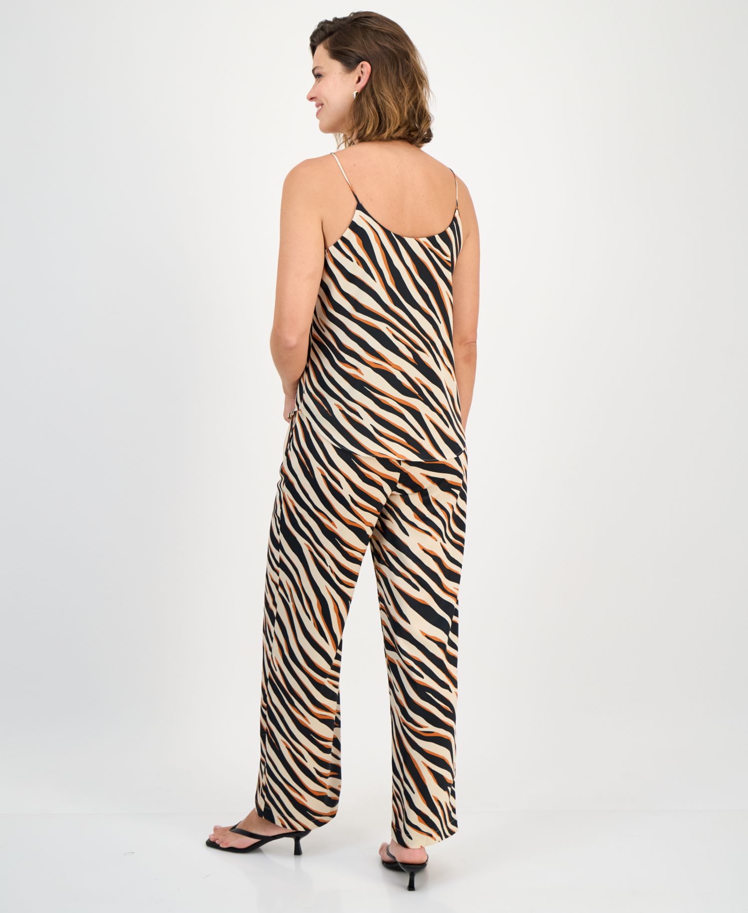 Scoop-Neck Camisole & Wide-Leg Pants