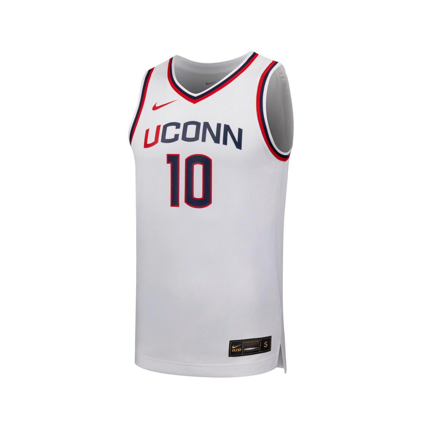 Топ Nike 10 White UConn Huskies Replica Basketball Jersey — фото 2