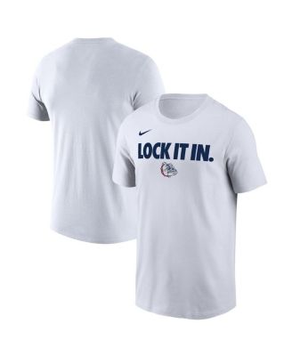 Men's White Gonzaga Bulldogs 2026 On-Court Bench T-Shirt