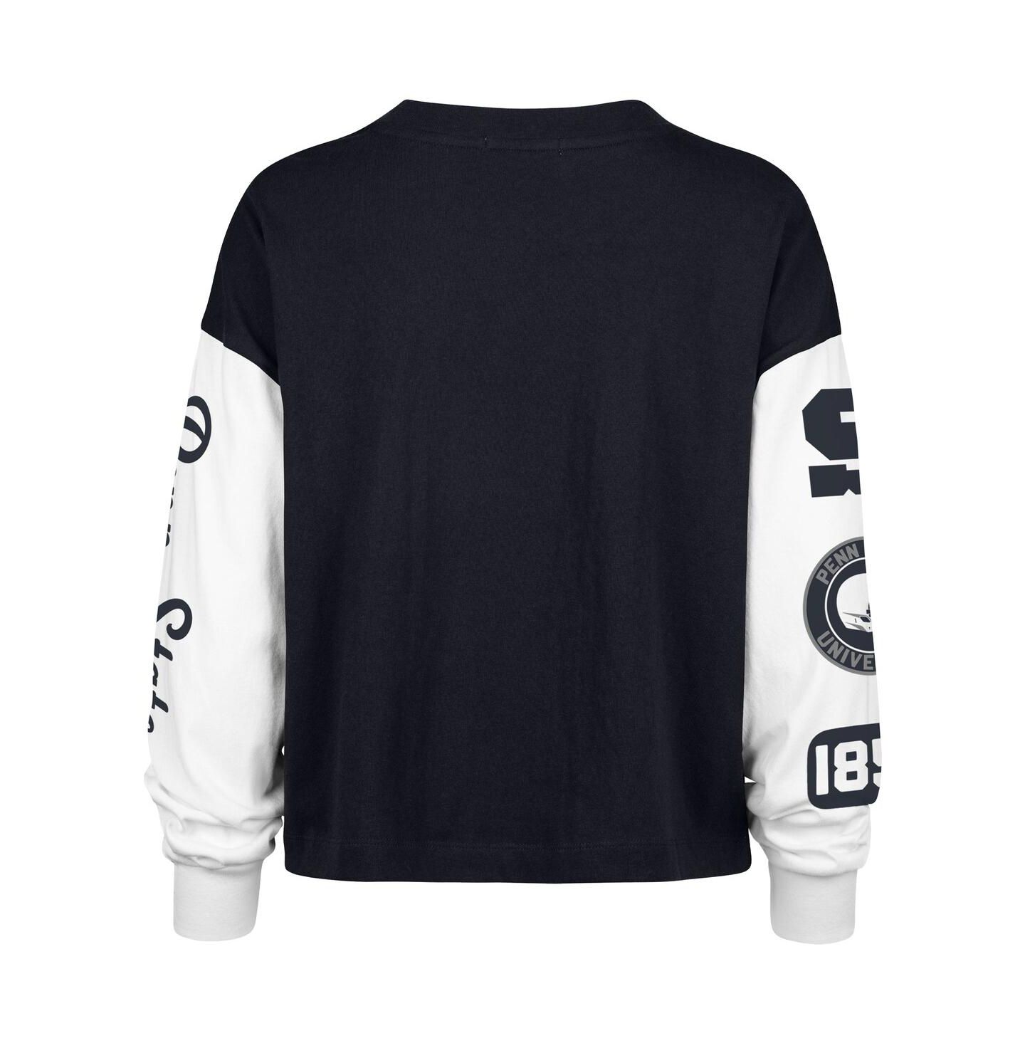 Женская футболка '47 Brand Navy Penn State Nittany Lions Sydney Long Sleeve — фото 3