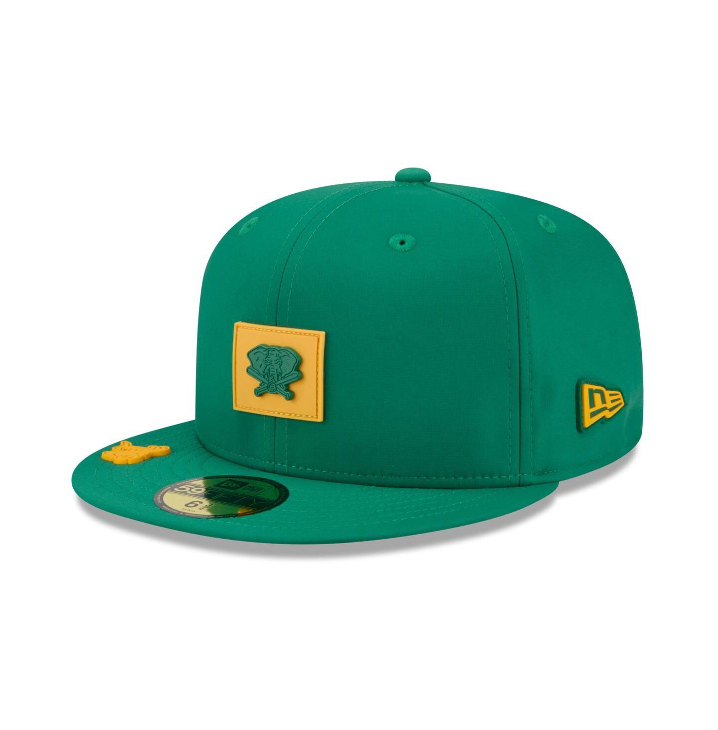Мужская кепка New Era Green Athletics 2026 Clubhouse Alternate 59FIFTY Fitted Hat — фото 1