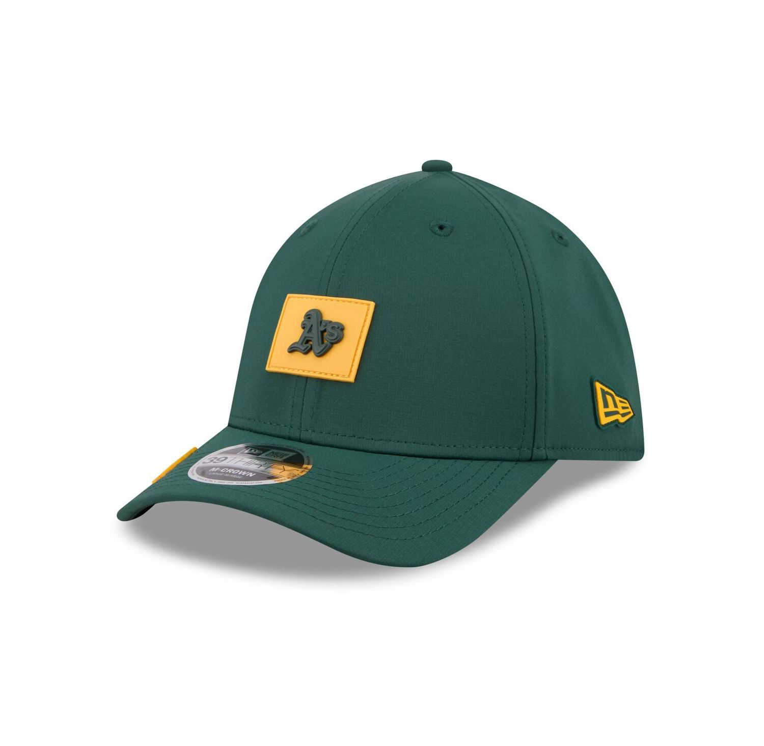 Men's Green Athletics 2026 Clubhouse M-Crown 39THIRTY Flex Hat