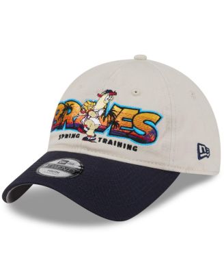 Big Boys and Girls Stone/Navy Atlanta Braves 2026 Spring Training Fan Pack Batter 9TWENTY Adjustable Hat