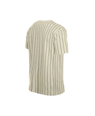 Men's Cream USA Baseball Throwback Meshback Pinstripe T-Shirt