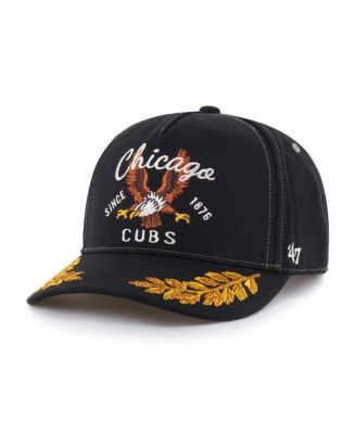 Men's Black Chicago Cubs Keepsake Collection Adjustable Hitch Hat