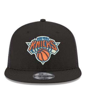 Men's Black New York Knicks Core Logo Meshback 9FIFTY Snapback Hat
