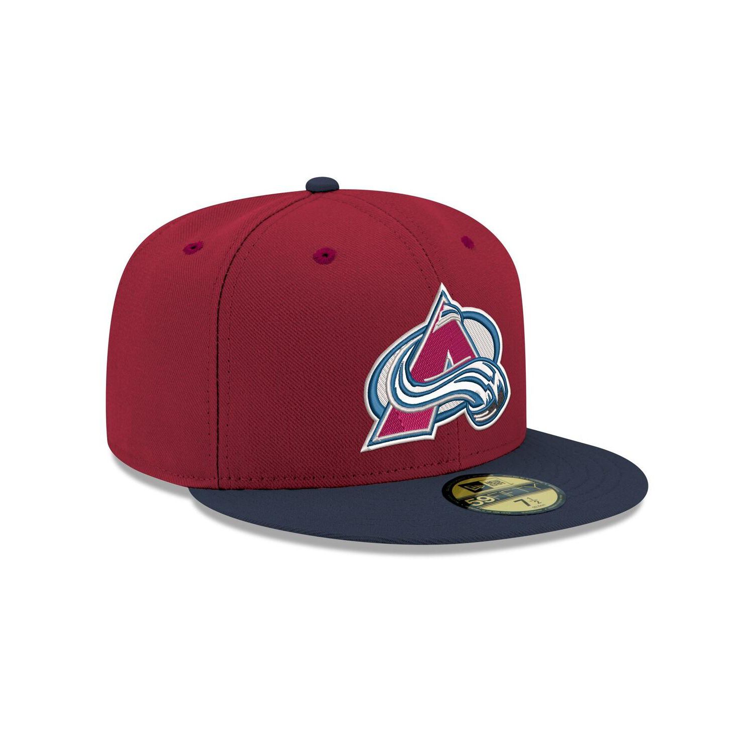 Men's Burgundy Colorado Avalanche Core Logo Two-Tone 59FIFTY Fitted Hat