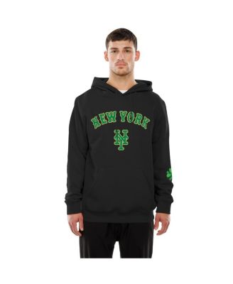 Men's Black New York Mets 2026 St. Patrick's Day Fleece Hoodie