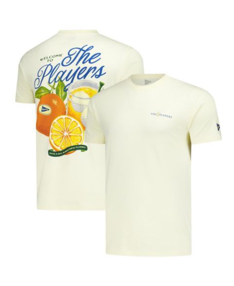 Мужская футболка Breezy Golf Yellow the Players Welcome To the Players