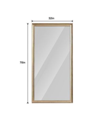 70 x 32 Inch Full Length Floor Mirror PS Frame Large Wall Mounted or Leaning Body Mirror for Bedroom Living Room Entryway