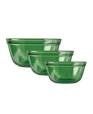 Glass 3-Piece Mixing Bowl Set