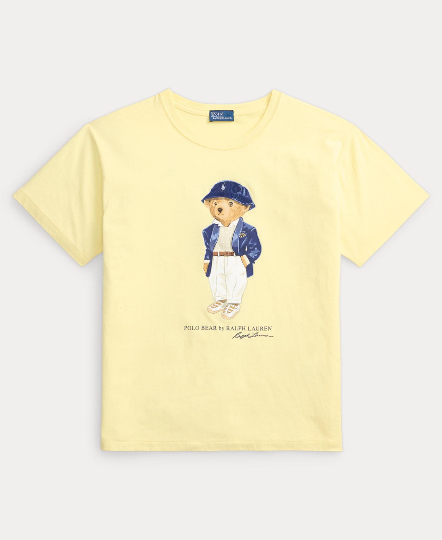 Женская футболка Polo Ralph Lauren Bear Print Crewneck, цвет: Жёлтый — фото 2