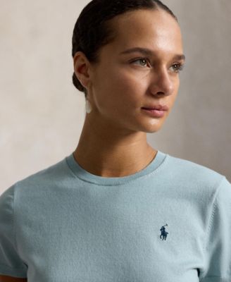 Women's Short-Sleeve Crew Neck Sweater