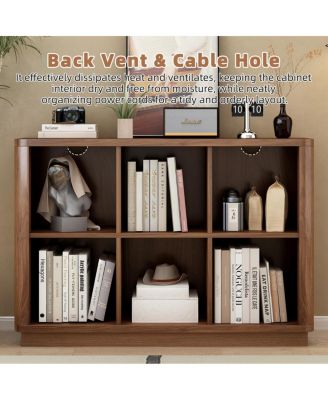 6-Cube Low Bookcase with Base