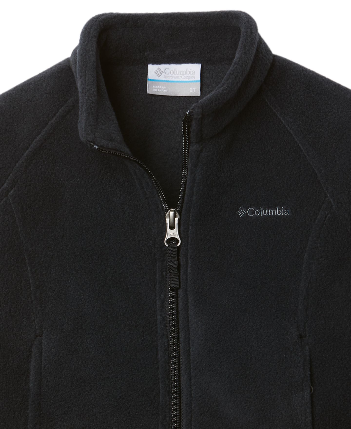 Куртка Columbia Benton Springs Fleece Jacket для девочек-малышей, цвет: Чёрный — фото 3