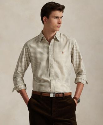 Men's Custom-Fit Gingham Oxford Shirt