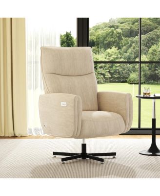 Electric Swivel Recliner with USB/Type-C Charging