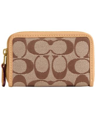 Essential Small Signature Jacquard Zip Around Wallet