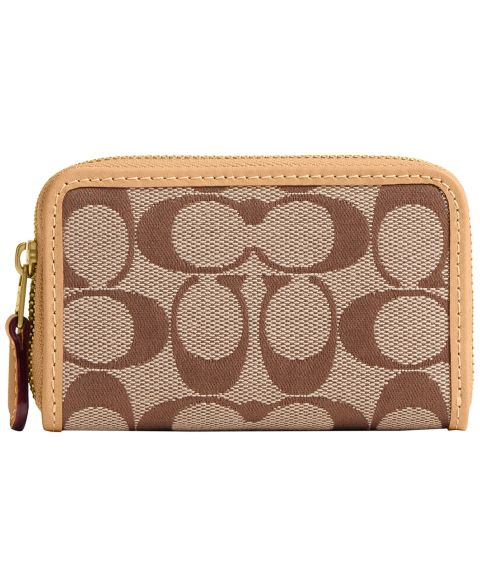 COACH Essential Small Signature Jacquard Zip Around Wallet