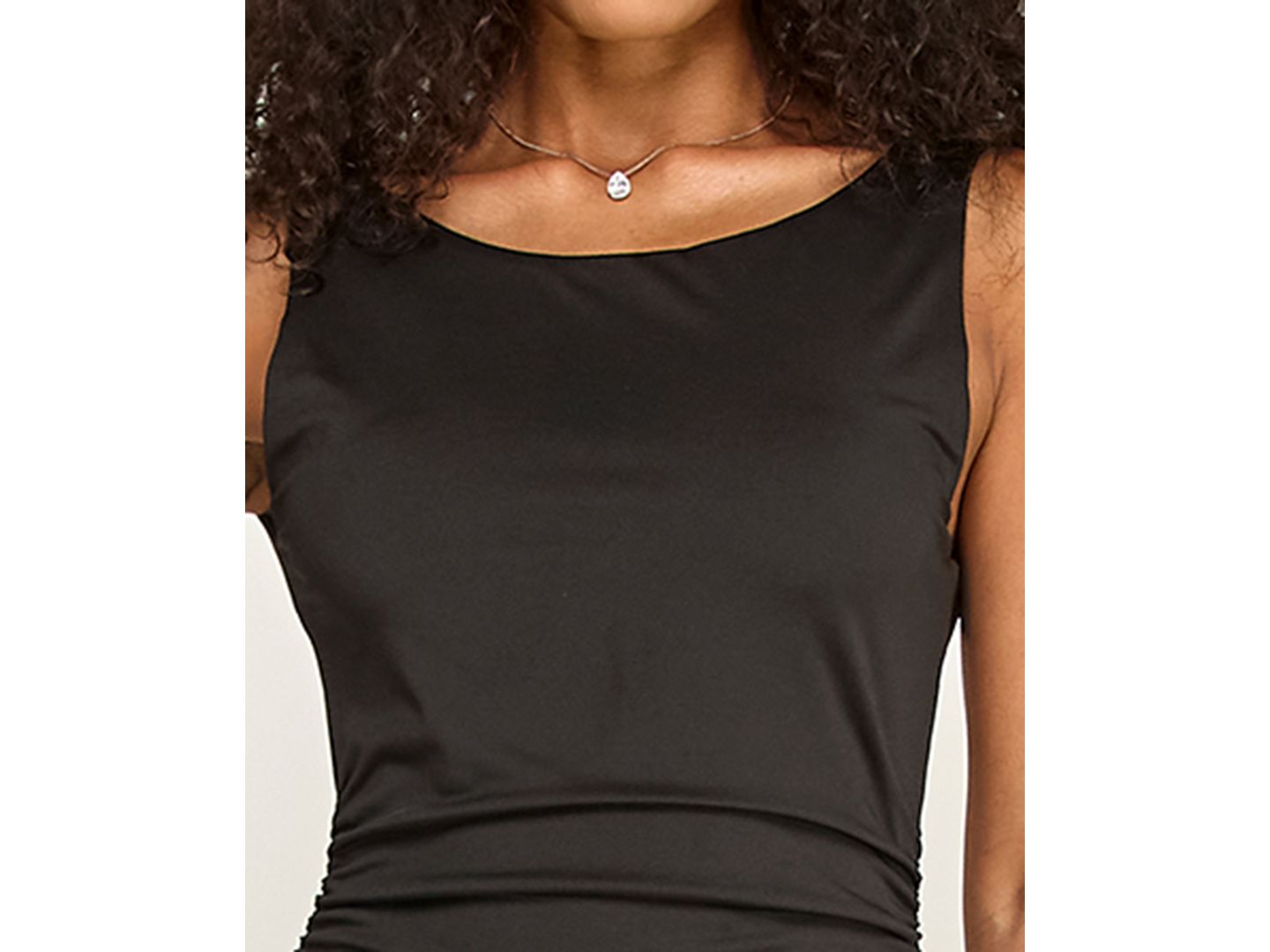 Женское платье KATIA RAE Crewneck Pull-On Open Back Maxi, цвет: Чёрный — фото 3