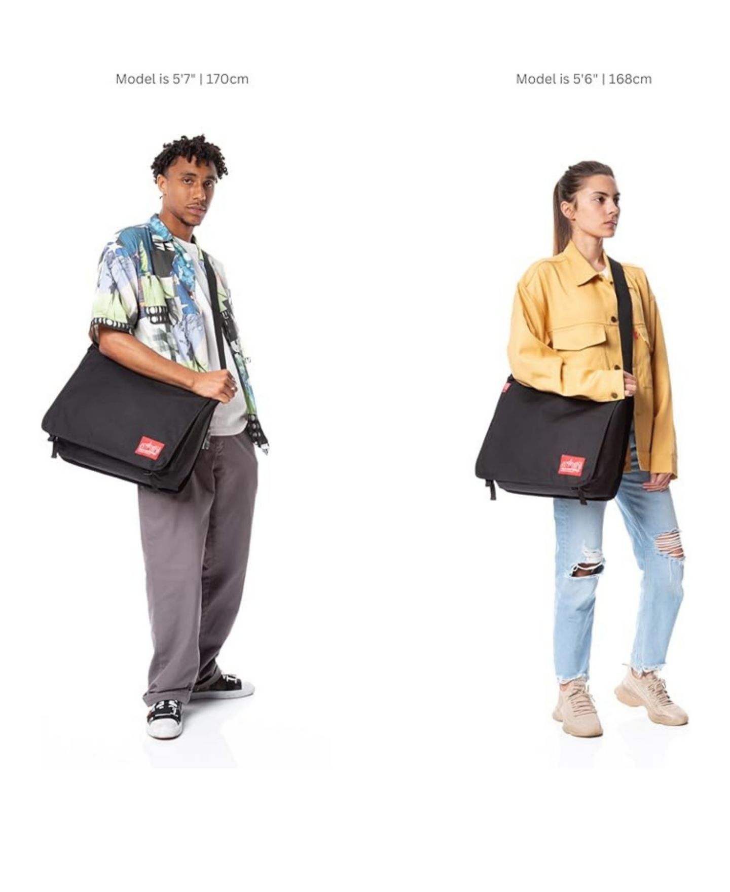 Женская сумка Manhattan Portage DJ Large Nylon Crossbody, цвет: Серый — фото 4
