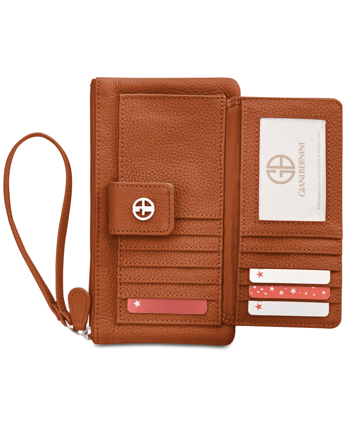 Giani Bernini Softy Grab & Go Leather Wristlet, Exclusively at Macy's