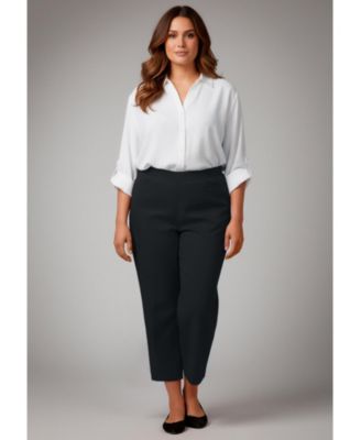 Women's Super-Stretch Straight Ankle Pull-On Pant
