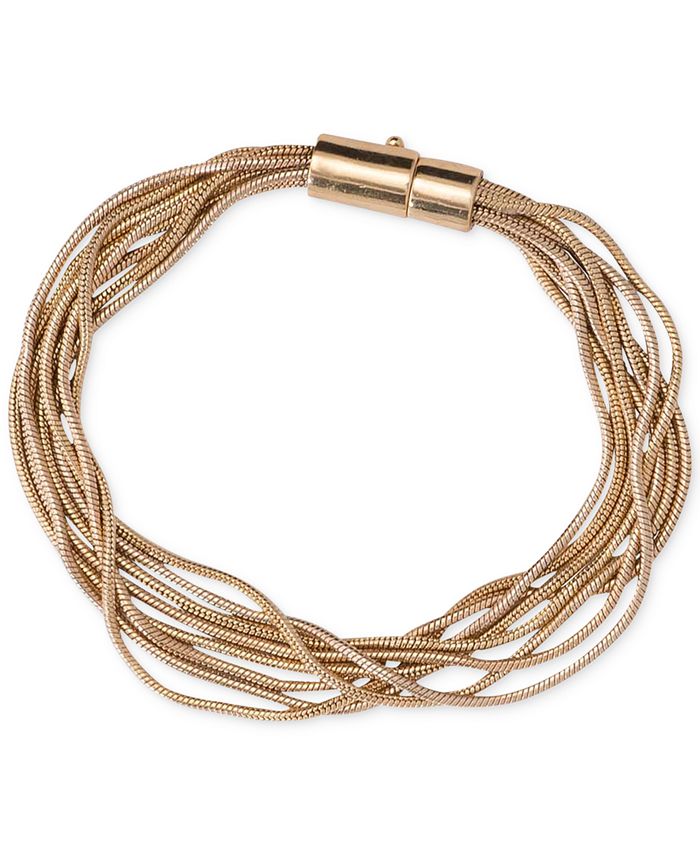 Lauren Ralph Lauren Gold-Tone Multi-Chain Bracelet - Macy's