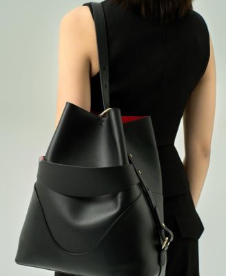 Marina Soft Bucket Leather Bag
