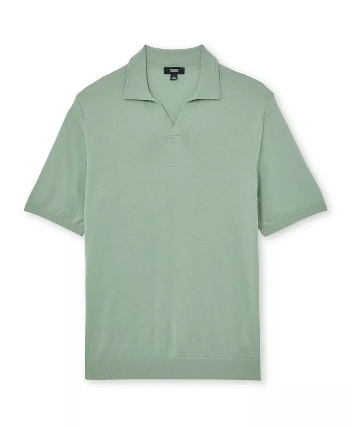 Men's Duchie Merino Wool Open Collar Polo Shirt - thumbnail 9