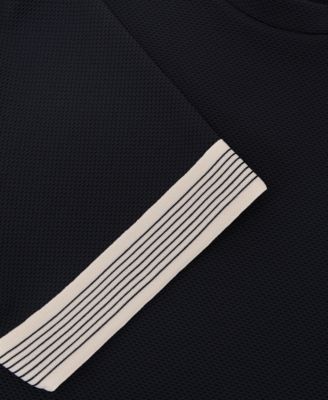 Men's Textured Tape-Cuff Modern-Fit T-Shirt