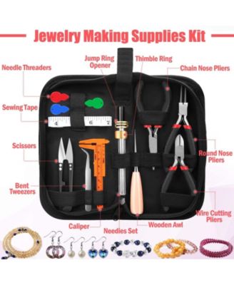 Wire Wrapping Jewelry Making Repair Beading Kit Tools Pliers Findings Ring