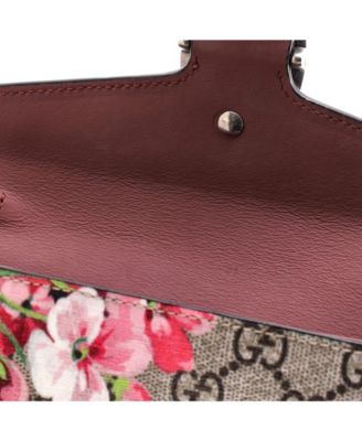 Long Dionysus Chain Wallet Blooms Print GG Coated Canvas