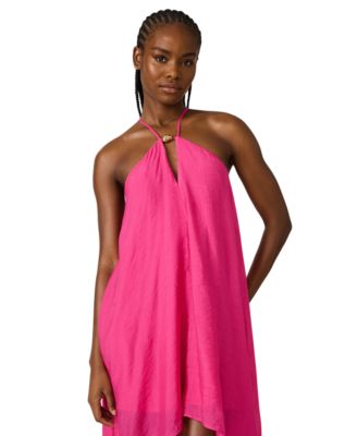 steve madden asymmetrical blazer dress Women's Suzanne High-Low - Pink Color:BLACK/CREAM